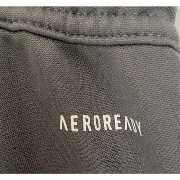 Adidas Pants Aeroready Gray Running Track Pants Size Xl 30x33 - Picture 6 of 10